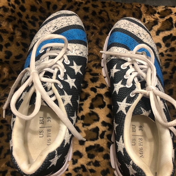 blue lives matter sneakers